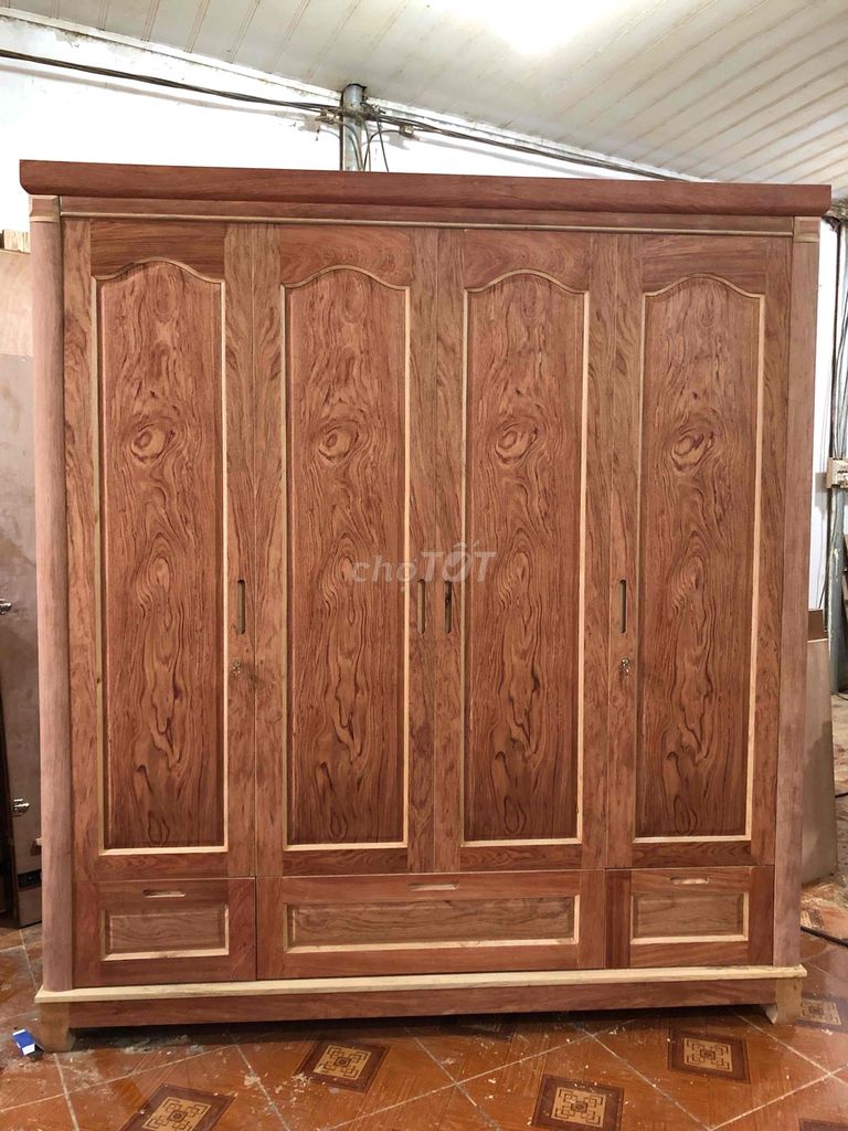 Tủ quần áo Gỗ veneer hương đá Nâu 2m1x1m94x59cm. Mua bán Tủ, kệ gia đình tại Huyện Đan Phượng Hà Nội được đăng bởi Hoa Hà hình 1