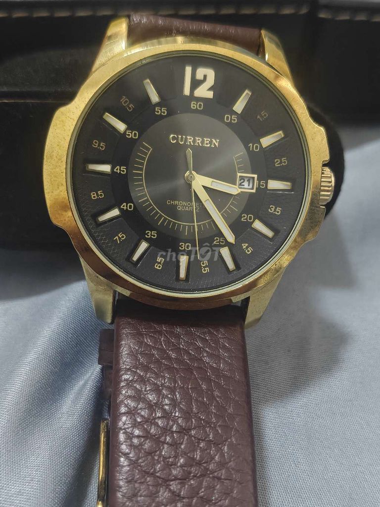 Đồng hồ CURREN Nam M:8123 Thép Vàng, Nâu 40mm. Mua bán Đồng hồ tại Quận 8 Tp Hồ Chí Minh được đăng bởi uy tín là thương hiệu  hình 1
