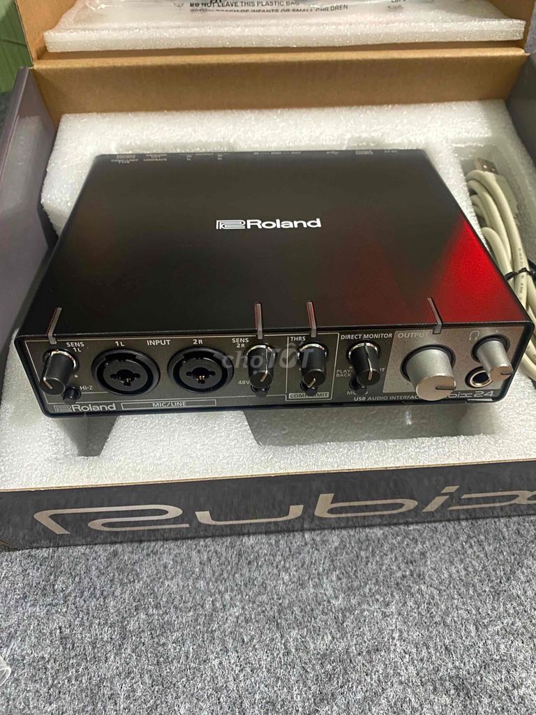 Sound card Roland Rubix24 Đen. Mua bán Nhạc cụ tại Thành phố Nha Trang Khánh Hòa được đăng bởi Nguyễn Phước vinh hình 1