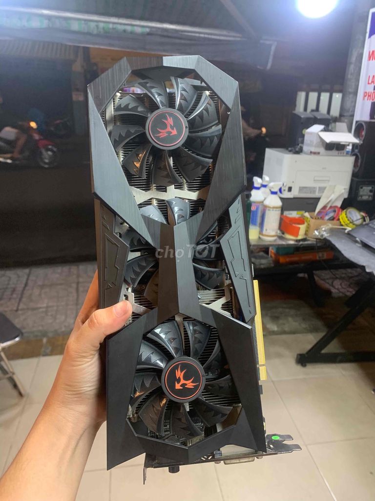 CARD ÀMN HÌNH IGAME CÓ LED 3 FAN 1060 6GB NGẦU ĐÉT