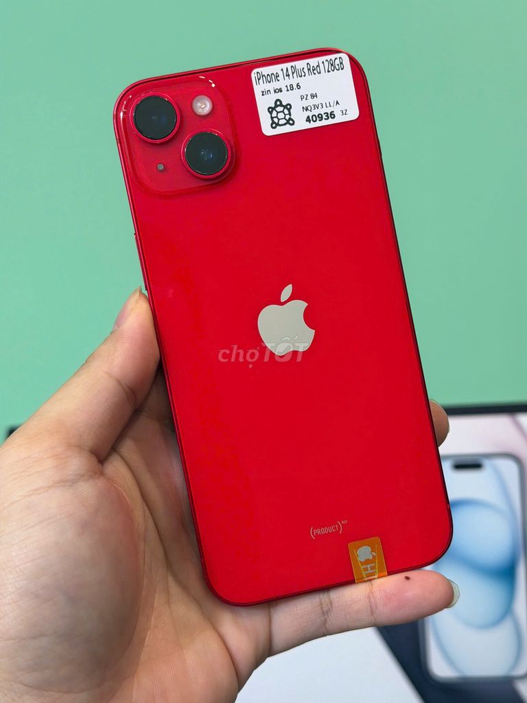 ✨ iPhone 14 Plus 128GB Đỏ Quốc tế zin nguyên. Mua bán Điện thoại tại Quận Thanh Xuân Hà Nội được đăng bởi Thành Vũ Mobile hình 1