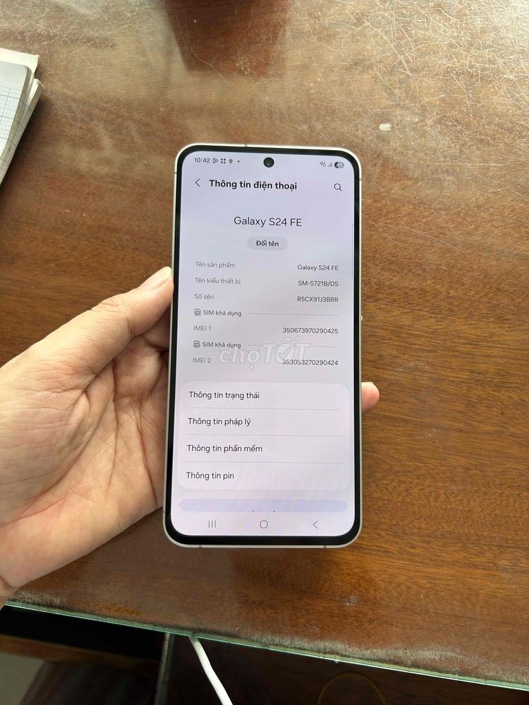 Samsung Galaxy S24 FE 128GB Trắng. Mua bán Điện thoại tại Huyện Củ Chi Tp Hồ Chí Minh được đăng bởi liên lê hình 1