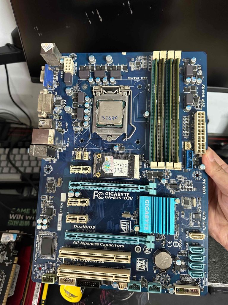 Combo Gigabyte B75 D3V I5 3470, M2 128, Ram 16G. Mua bán Linh kiện (RAM, Card...) tại Quận Gò Vấp Tp Hồ Chí Minh được đăng bởi Tình Nguyễn hình 1