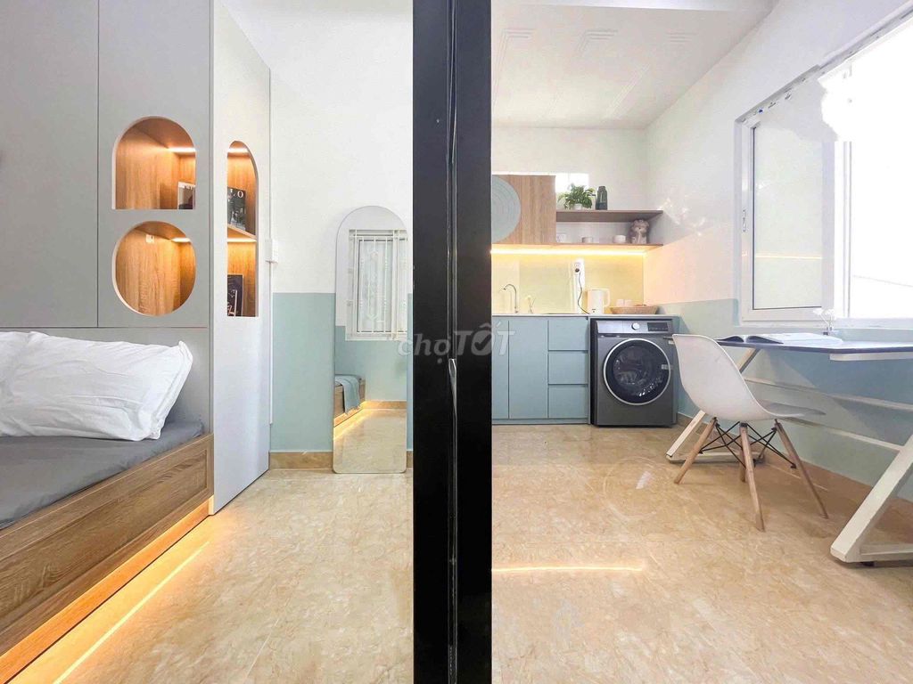 CĂN HỘ BẾP TÁCH- MÁY GIẶT RIÊNG NGAY CẦU VƯỢT 3/2, THÀNH THÁI