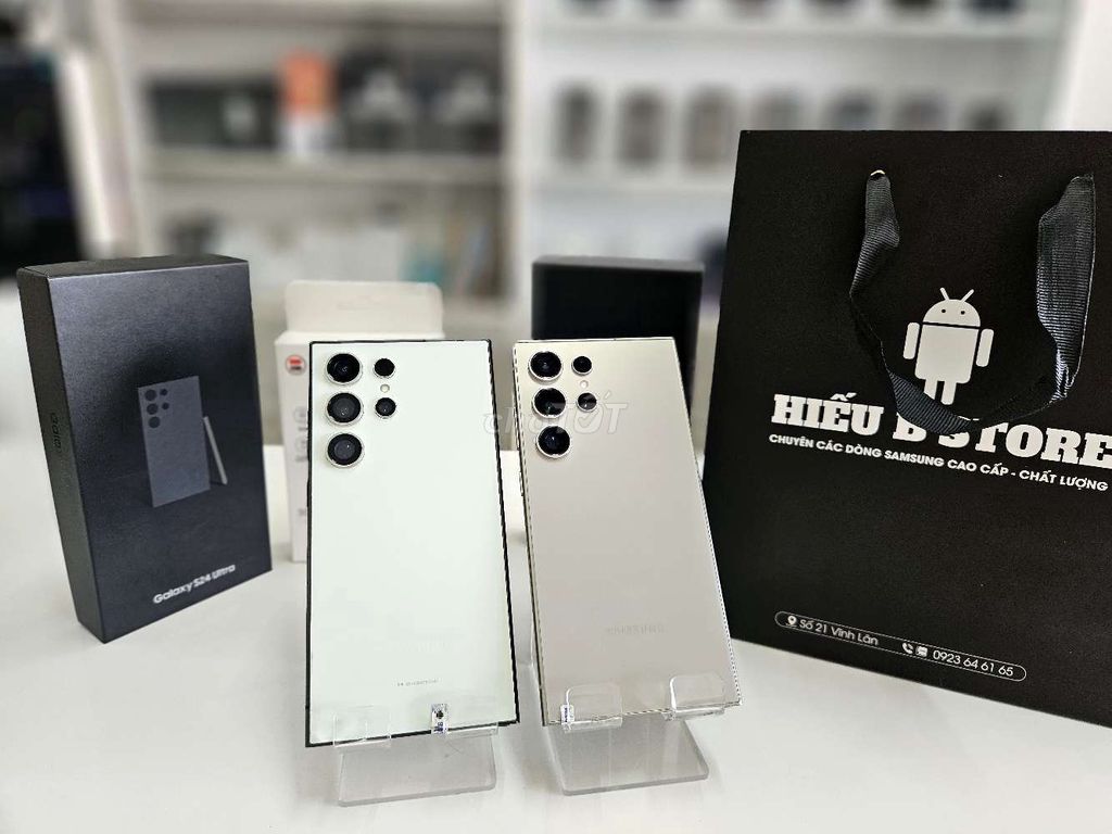 Samsung S24 Ultra 256GB Trắng Như mới. Mua bán Điện thoại tại Huyện Lấp Vò Đồng Tháp được đăng bởi HIẾU B STORE hình 1