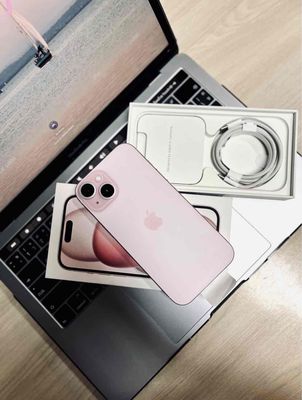 iPhone 15 128GB Hồng FULLBOX NEW BH APPLE 05/2025