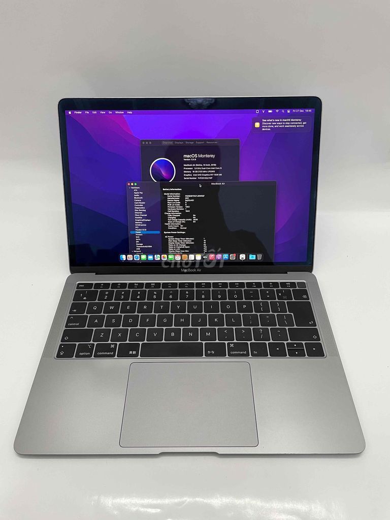 Macbook Air 2019 i5 Ram 16gb Ssd 512gb