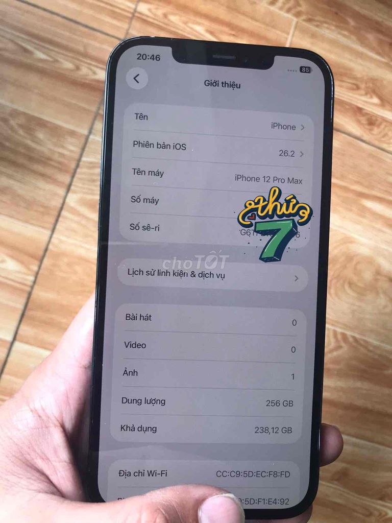 Apple iPhone 12 Pro Max 256GB Xanh. Mua bán Điện thoại tại Quận Hai Bà Trưng Hà Nội được đăng bởi Bảo Bảo Bảo hình 1