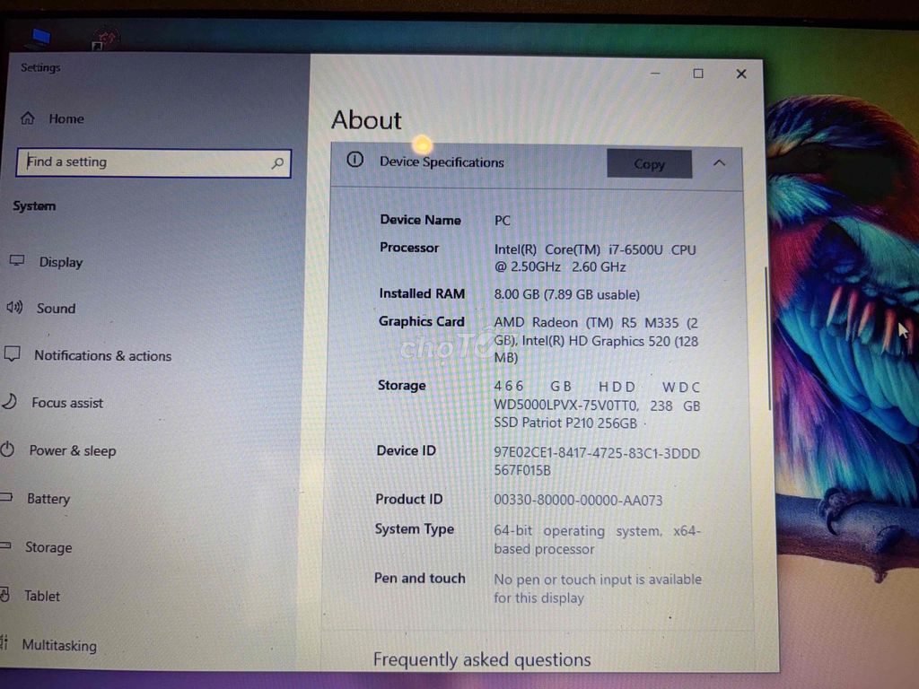 Dell 5559 i7-6500U 15.6 inch 8GB/256GB. Mua bán Laptop tại Quận Liên Chiểu Đà Nẵng được đăng bởi Nguyễn Quang Luận hình 1