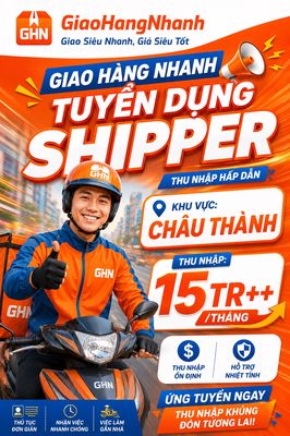 CHÂU THÀNH KIÊN GIANG_TUYỂN DỤNG SHIPPER GIAO HÀNG