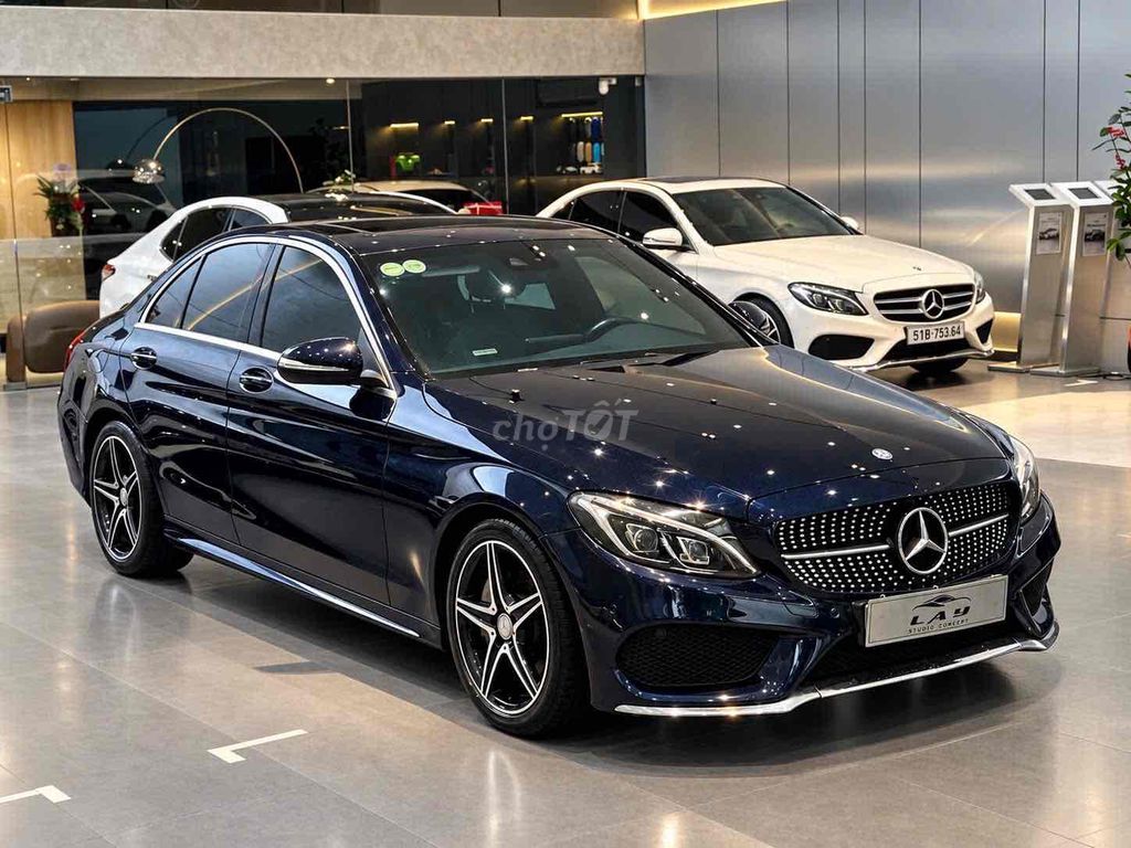 Мерседес-Бенц C250 AMG 2016 синий