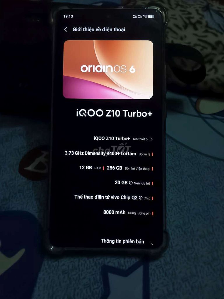 iQOO Z10 Turbo+ 12GB/256GB Trắng. Mua bán Điện thoại tại Quận Ninh Kiều Cần Thơ được đăng bởi nguyễn nam hình 1