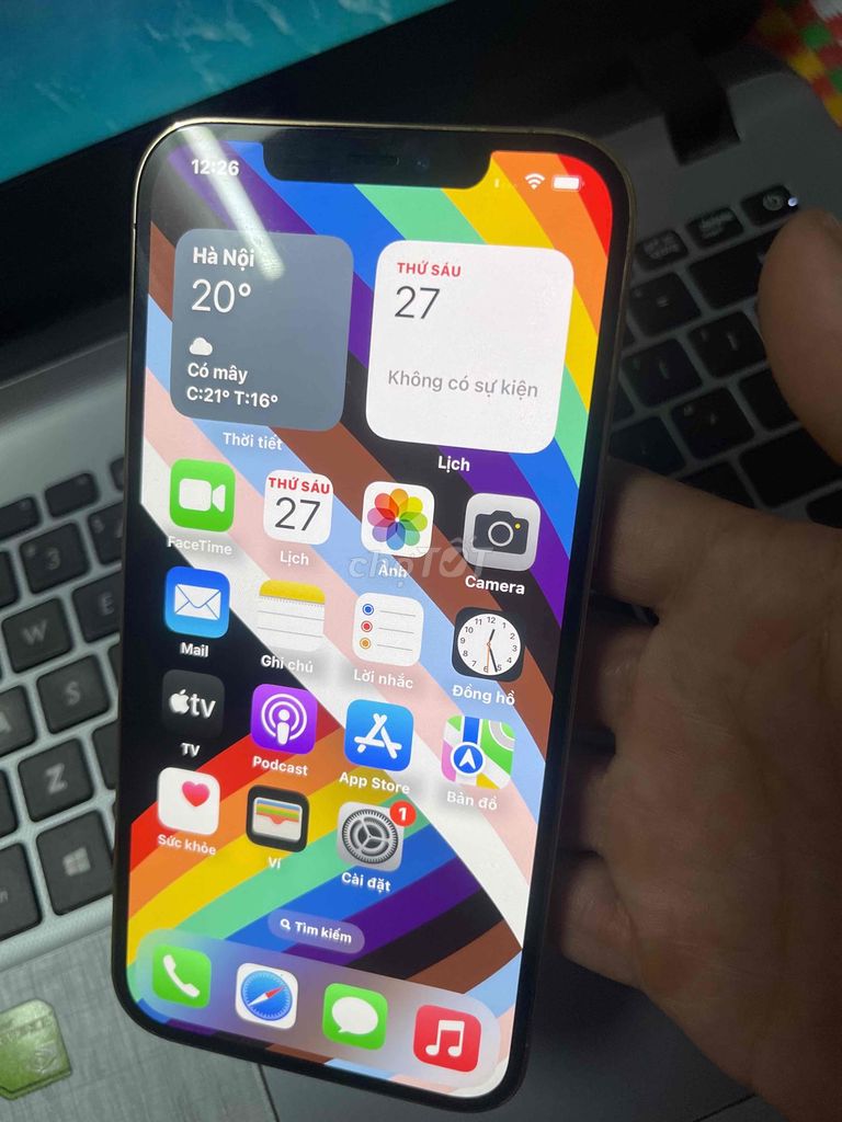 IPhone 12 Max 256G Quốc tế lỗi xài treo máy bin 93