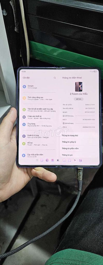 Samsung Z Fold 4 Tím Đã sử dụng. Mua bán Điện thoại tại Quận Thanh Xuân Hà Nội được đăng bởi Hiếu Nguyễn hình 1