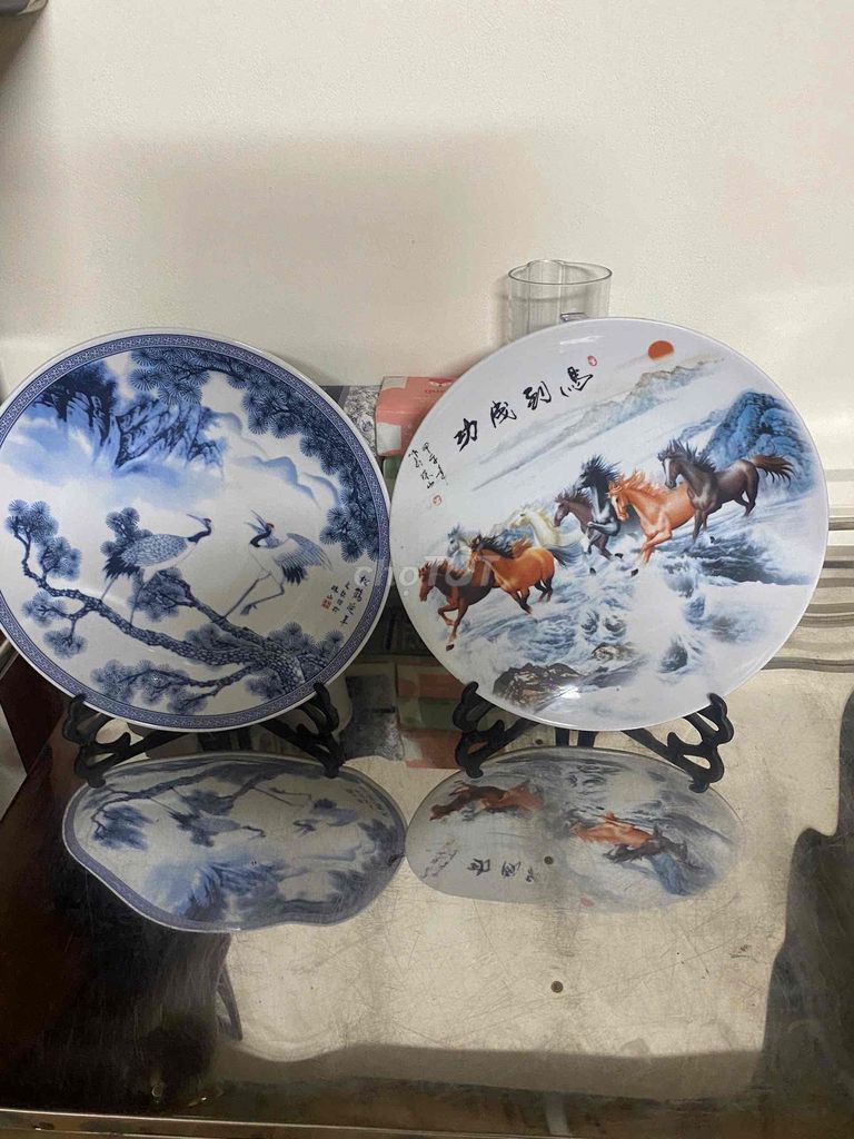 Đĩa trang trí Gốm sứ Nhiều màu. Mua bán Cây cảnh, đồ trang trí tại Quận Bắc Từ Liêm Hà Nội được đăng bởi Thổ Cư Chất hình 1