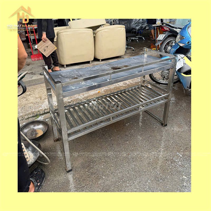 Bàn Inox Sơ Chế Thực Phẩm Đã Dùng Mới 90%. Mua bán Bàn ghế tại Quận Tân Phú Tp Hồ Chí Minh được đăng bởi Công Ty TNHH TM DV INKPRO hình 1