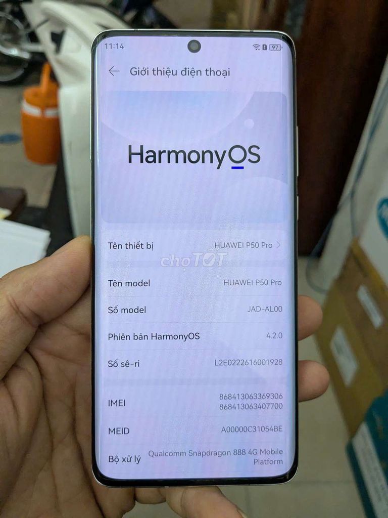 Huawei P50 Pro vàng đồng. Mua bán Điện thoại tại Thành phố Mỹ Tho Tiền Giang được đăng bởi Châu Hải hình 1