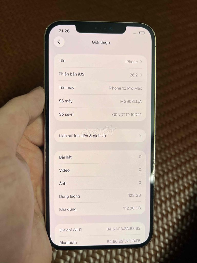 iPhone 12 Pro Max 128GB Vàng Đã sử dụng. Mua bán Điện thoại tại Quận Kiến An Hải Phòng được đăng bởi tiramisu hình 1