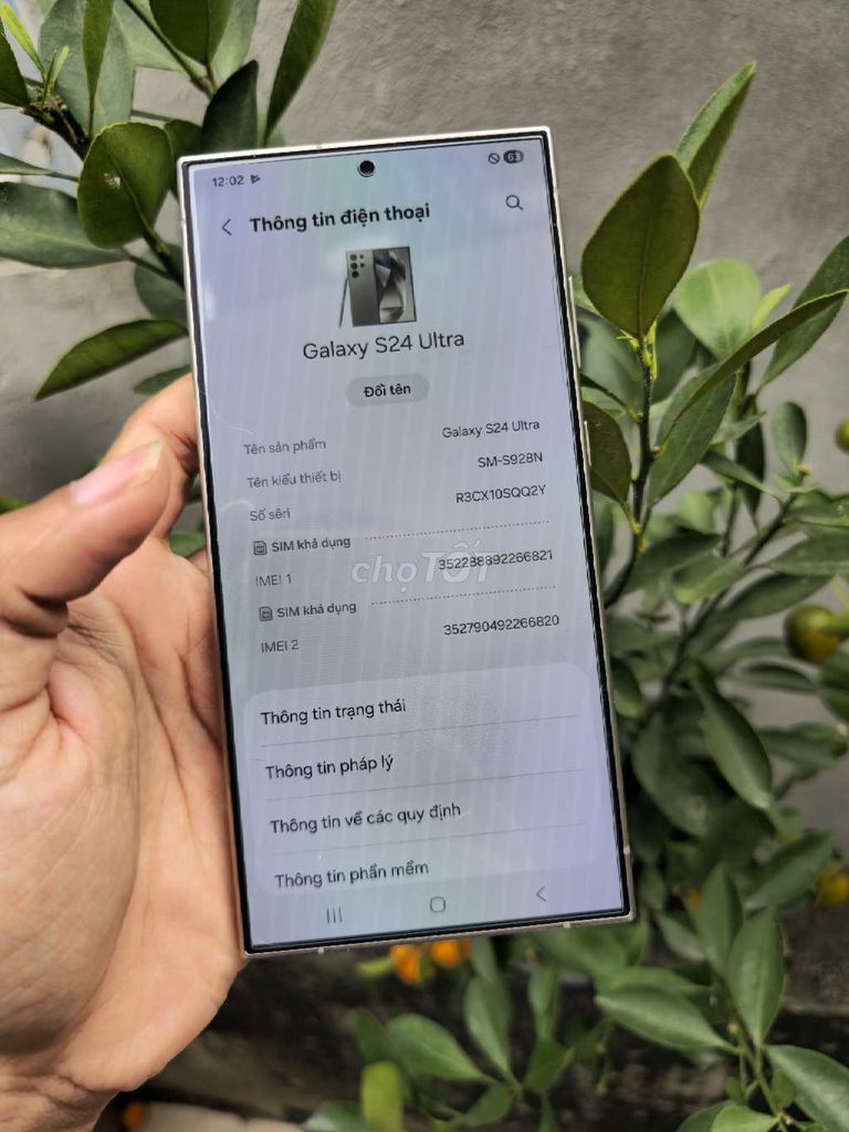 Samsung S24 Ultra Hàn 512GB Xám Titan. Mua bán Điện thoại tại Quận Hà Đông Hà Nội được đăng bởi minh nguyễn hình 1