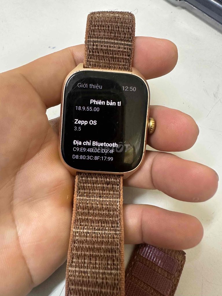 Amazfit GTS 4 Vàng hồng. Mua bán Thiết bị đeo thông minh tại Huyện Châu Thành Bến Tre được đăng bởi Quoc Ky hình 1