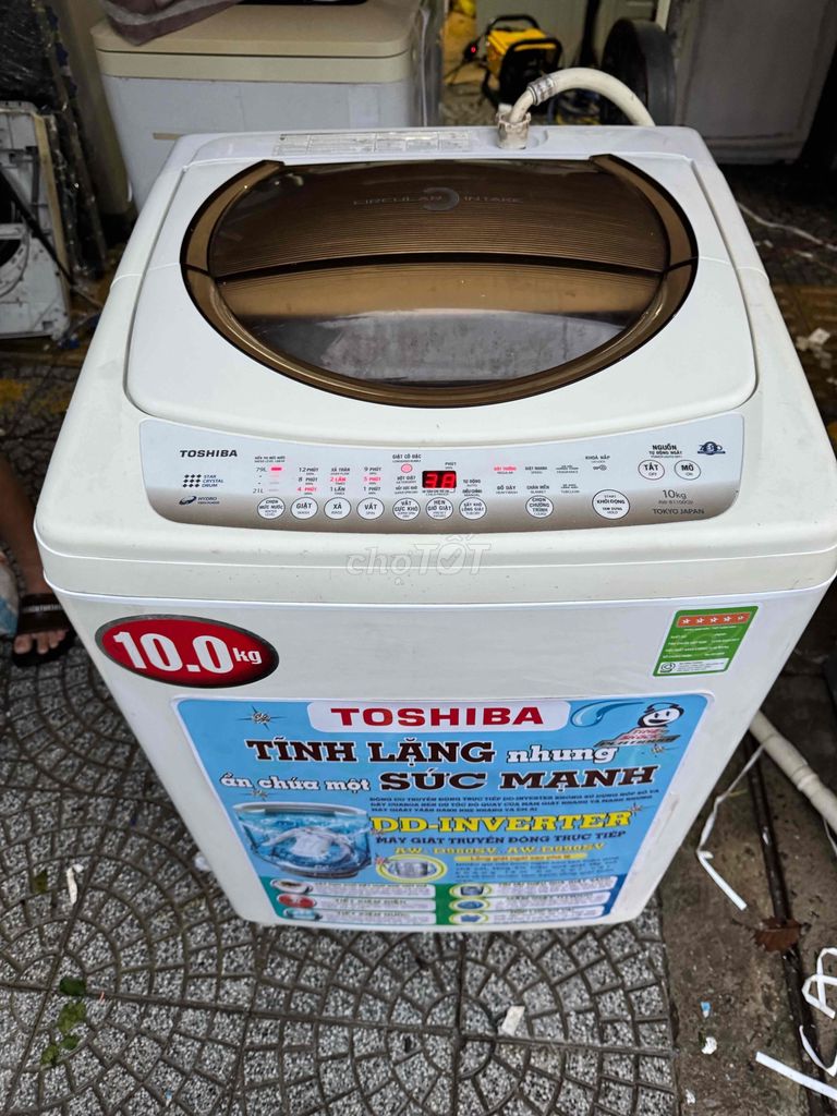 thanh lý máy giặt Toshiba 10KG còn mới tin