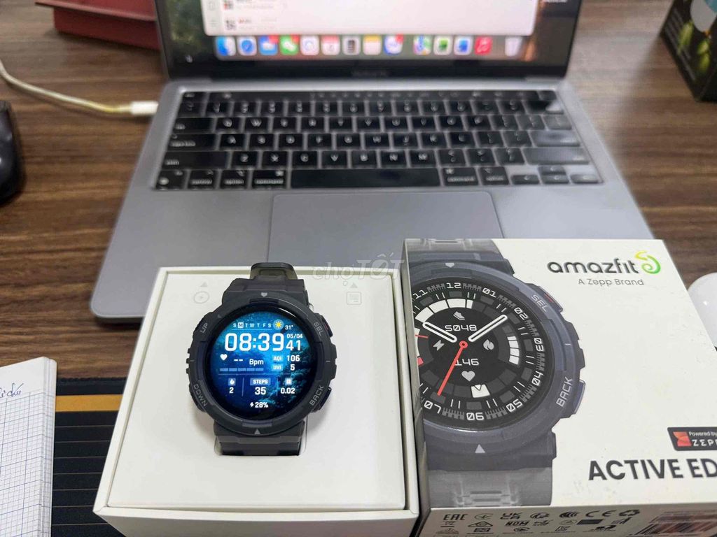 Amazfit Active Edge Đen. Mua bán Thiết bị đeo thông minh tại Thành phố Dĩ An Bình Dương được đăng bởi Tnp Cung Cấp Đèn Và Quạt hình 1