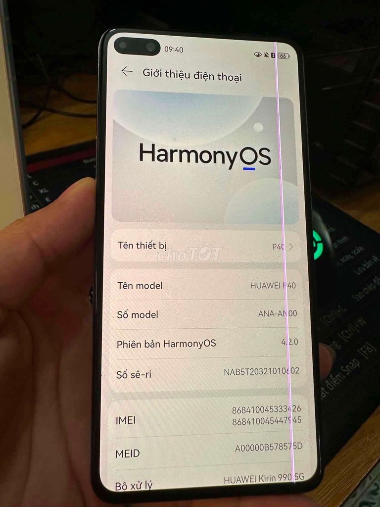 Huawei P40 256GB Xám. Mua bán Điện thoại tại Thành phố Vị Thanh Hậu Giang được đăng bởi Anh Công Nhân hình 1
