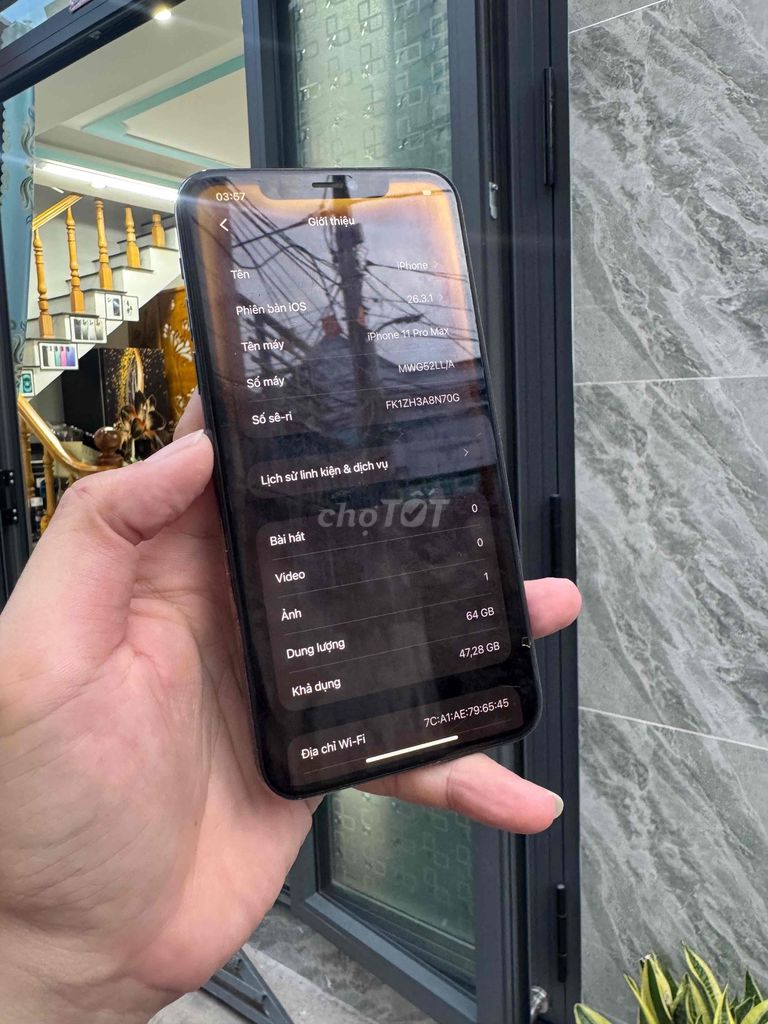 Apple iPhone 11 Pro Max 64GB Xanh 97%. Mua bán Điện thoại tại Thành phố Vũng Tàu Bà Rịa - Vũng Tàu được đăng bởi BINHHYK  hình 1