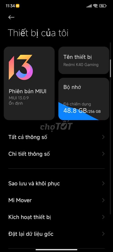Xiaomi Redmi K40 Gaming 256GB Còn mới. Mua bán Điện thoại tại Huyện Bến Lức Long An được đăng bởi Phạm Minh Sang hình 1