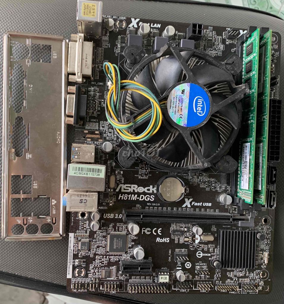 COMBO ASROCK H81 I3 GEN 4 RAM 8G