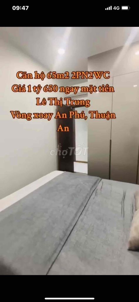 bán căn hộ tecco felice homes. siêu đẹp. giá 1.3 tỉ. lê thị trung. bd