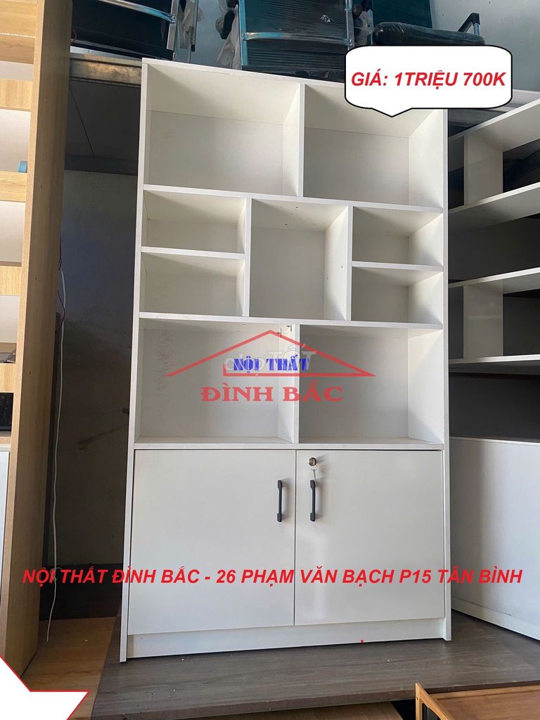 KỆ BÀY SẢN PHẨM SÁCH TÀI LIỆU VĂN PHÒNG 1M X 1M8