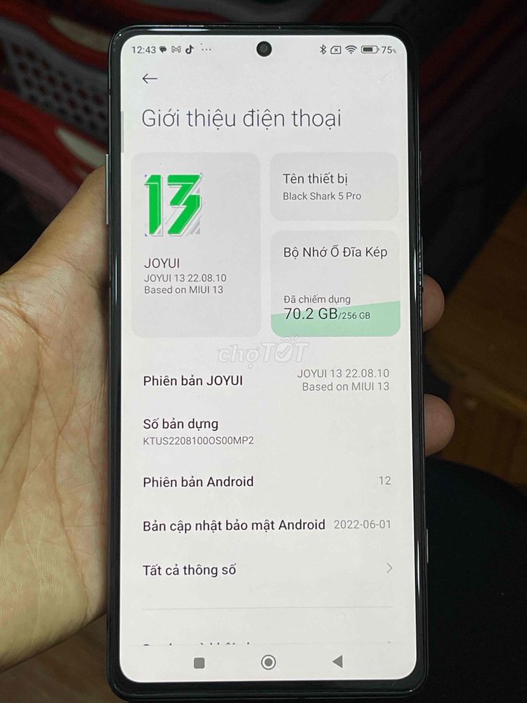 Black Shark 5 Pro 8/256GB Trắng Quốc tế. Mua bán Điện thoại tại Huyện Hóc Môn Tp Hồ Chí Minh được đăng bởi Đoàn Mobile Hóc Môn hình 1