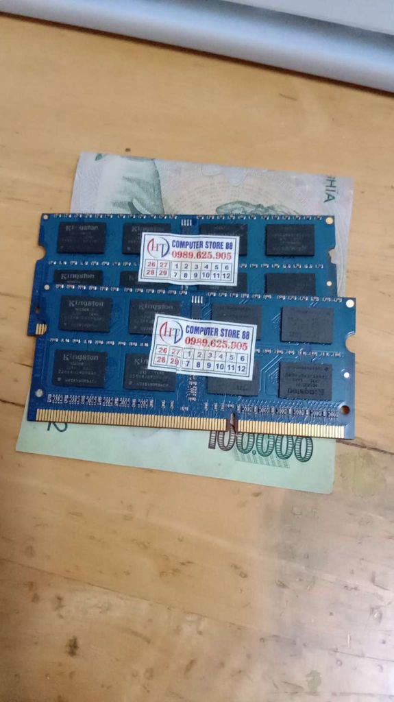 RAM Kingston DDR3 4GB 1600MHz 2thanh 250k. Mua bán Linh kiện (RAM, Card...) tại Thành phố Dĩ An Bình Dương được đăng bởi Tam Dinh hình 1