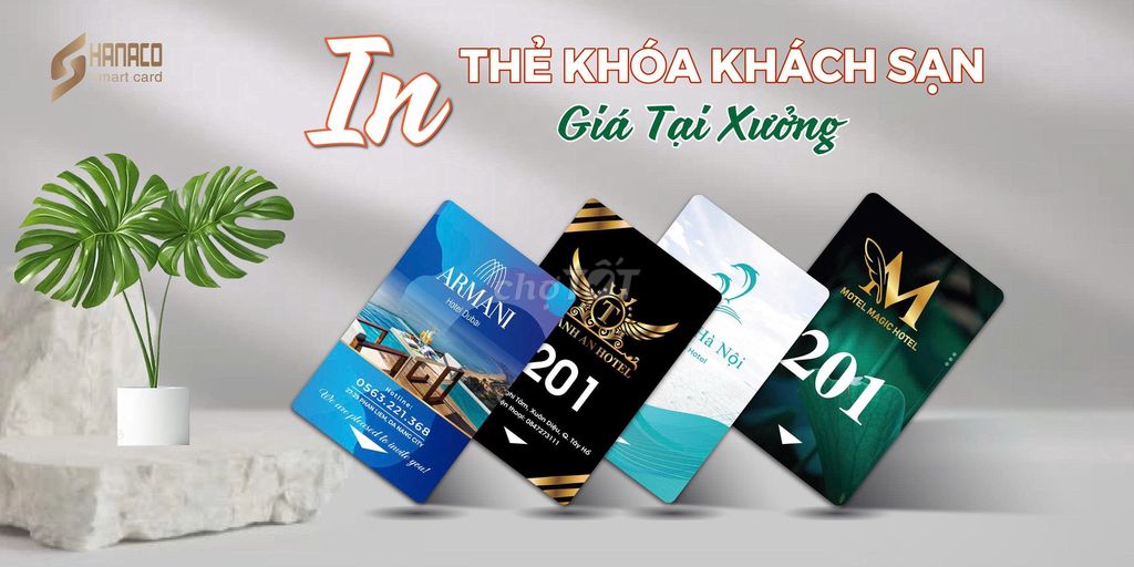 Dịch vụ in thẻ khóa khách sạn Hanaco Smart Card. Dịch vụ tại Huyện Thanh Trì Hà Nội được đăng bởi Sale Hanaco hình 1