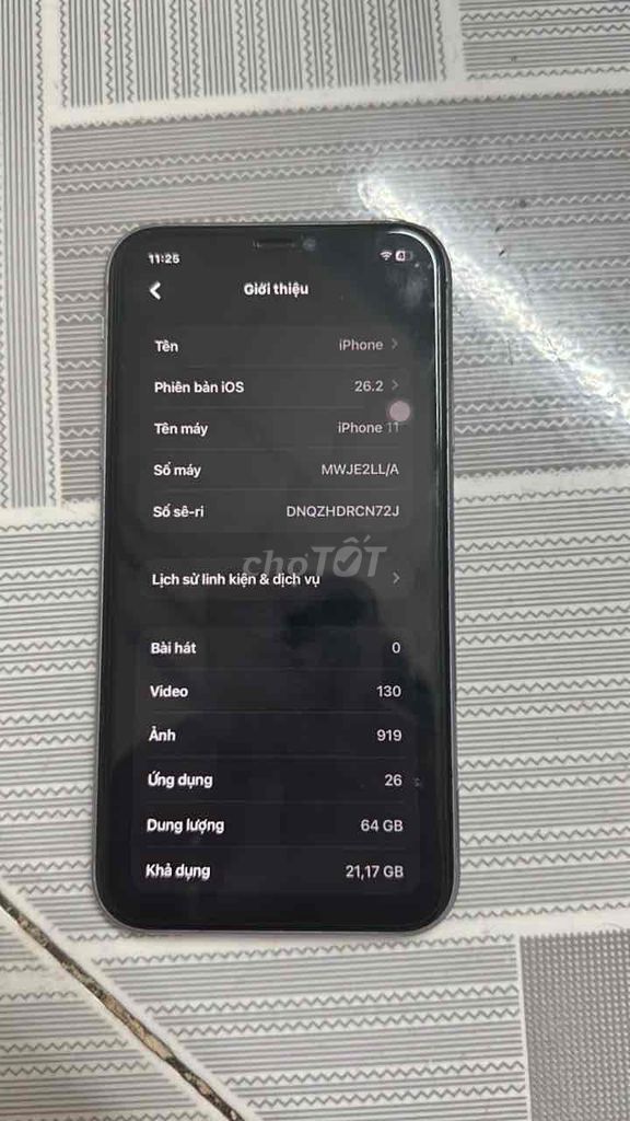 Apple iPhone 11 64GB Xám. Mua bán Điện thoại tại Thành phố Biên Hòa Đồng Nai được đăng bởi Nguyễn nhật trường phú hình 1