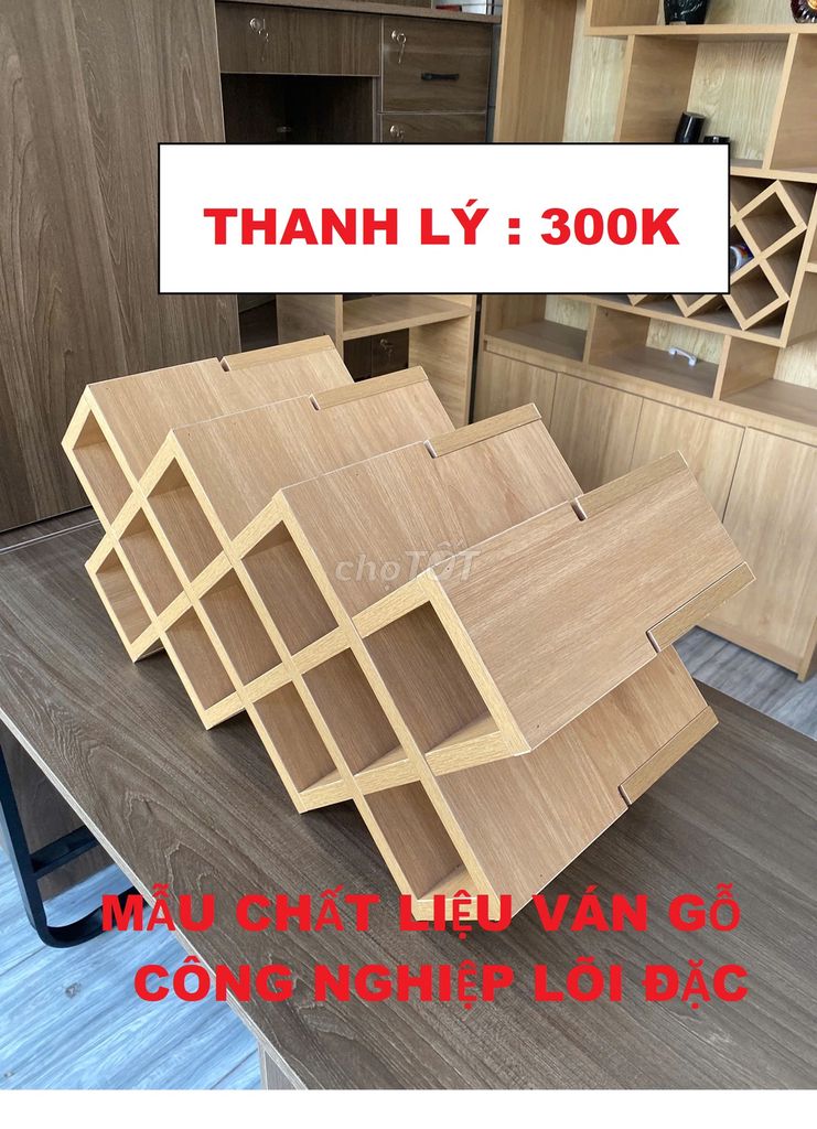 XẢ KỆ DECOR PHÒNG / KỆ RƯỢU VANG 60X30X30CM VÁN ÉP. Mua bán Tủ, kệ gia đình tại Quận Tân Bình Tp Hồ Chí Minh được đăng bởi NỘI THẤT XƯỞNG VÁN GỖ TÂN BÌNH  hình 1