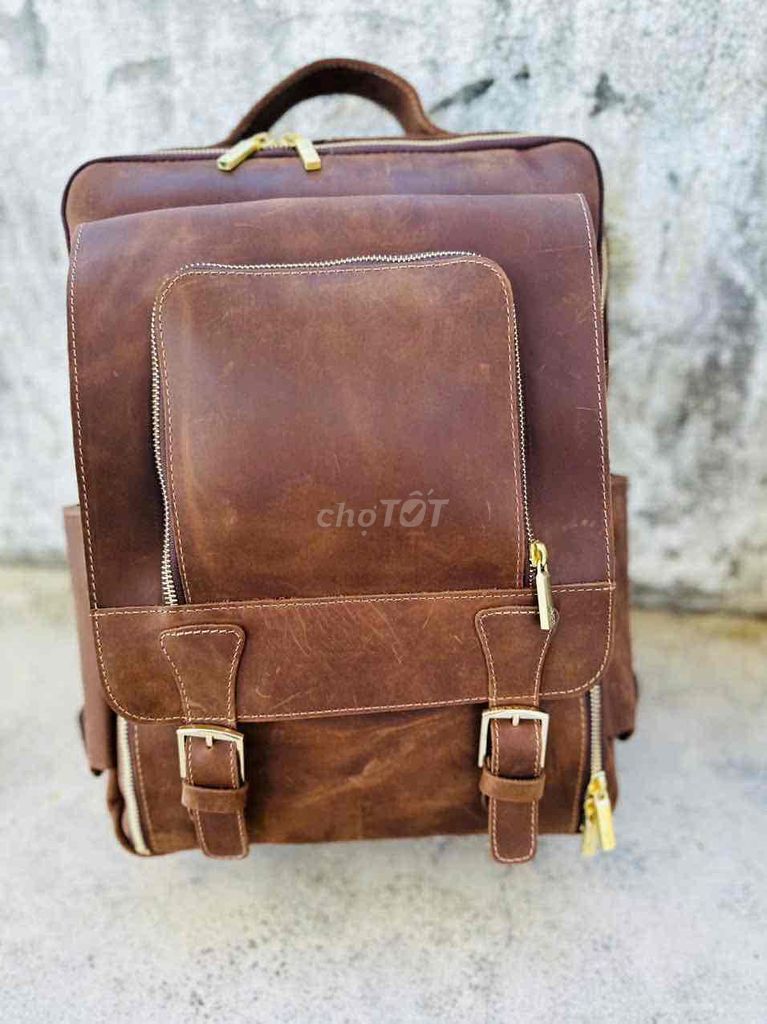 balo da nhập Pullup , balo nam da bò thật 100%. Mua bán Túi xách tại Quận 10 Tp Hồ Chí Minh được đăng bởi Tạp Hoá VNXK hình 1