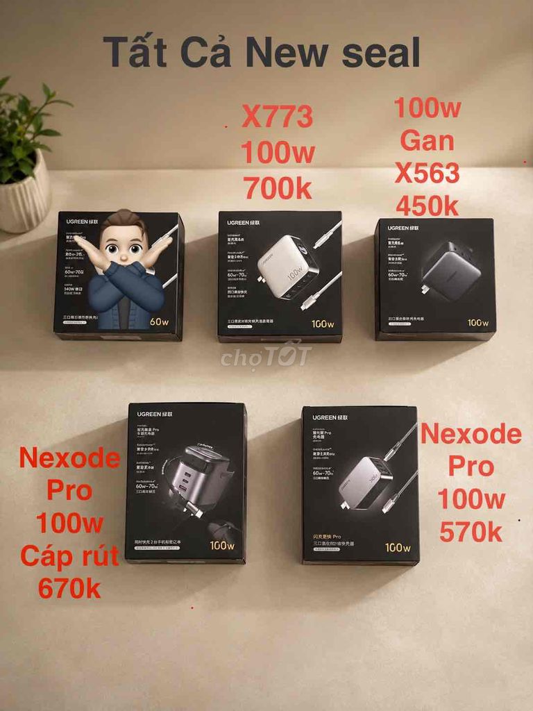Sạc điện thoại UGREEN X773 100W Trắng. Mua bán Phụ kiện (Màn hình, Chuột...) tại Quận 6 Tp Hồ Chí Minh được đăng bởi Chí Hùng hình 1