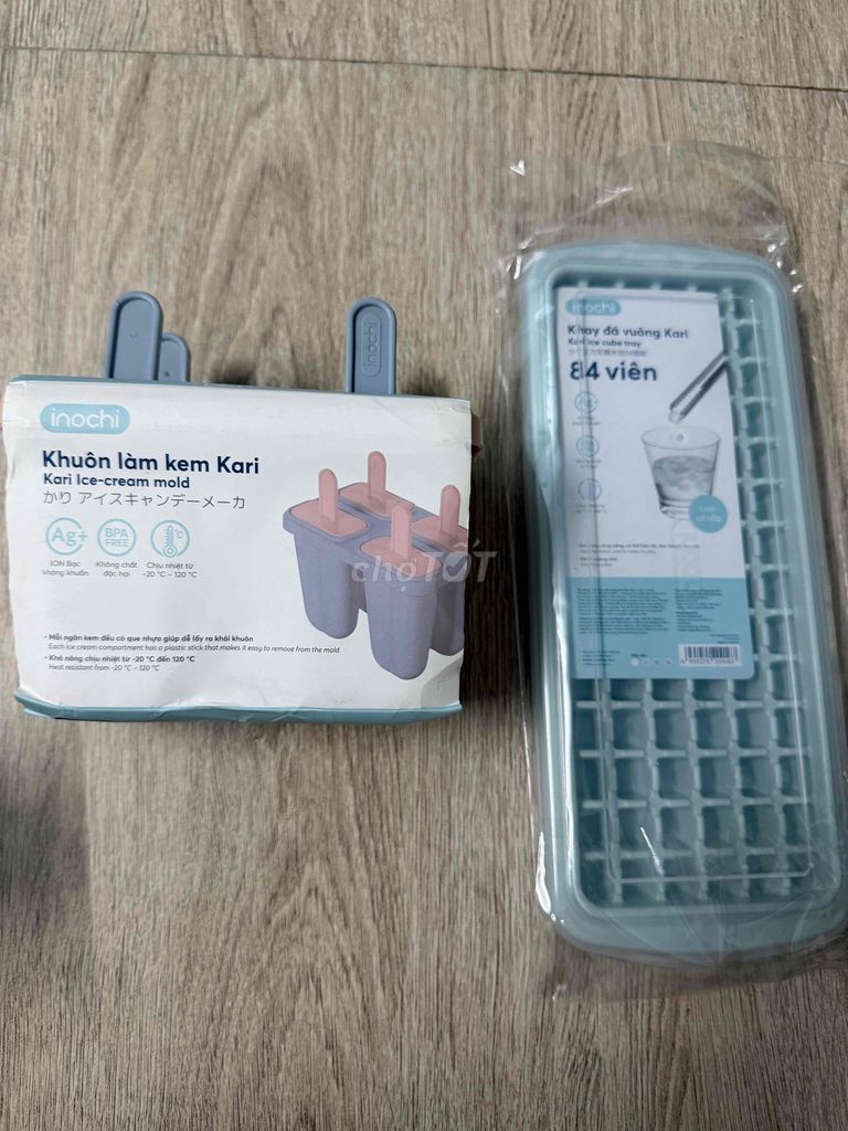 2 Sản Phẩm ( Khuôn làm kem Inochi + Khay đá). Mua bán Dụng cụ nhà bếp tại Quận Bình Thạnh Tp Hồ Chí Minh được đăng bởi oanh hình 1