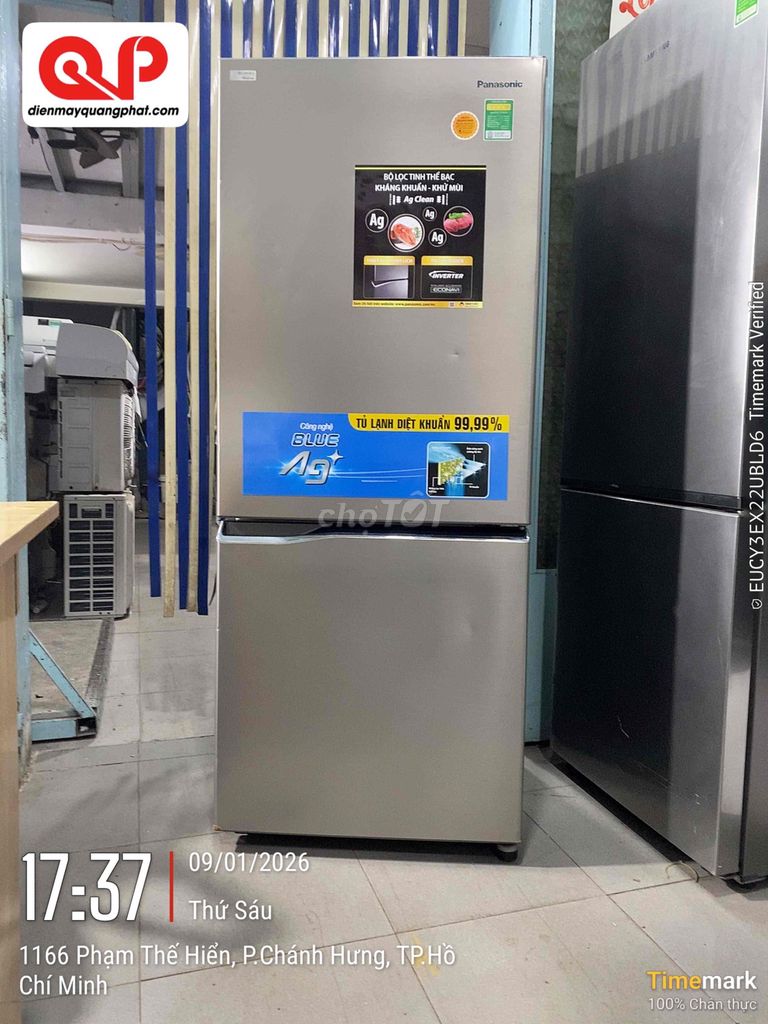 Tủ lạnh Panasonic NR-BV289Q 255L zin đẹp Inverter. Mua bán Tủ lạnh tại Quận 5 Tp Hồ Chí Minh được đăng bởi QUANG PHÁT hình 1