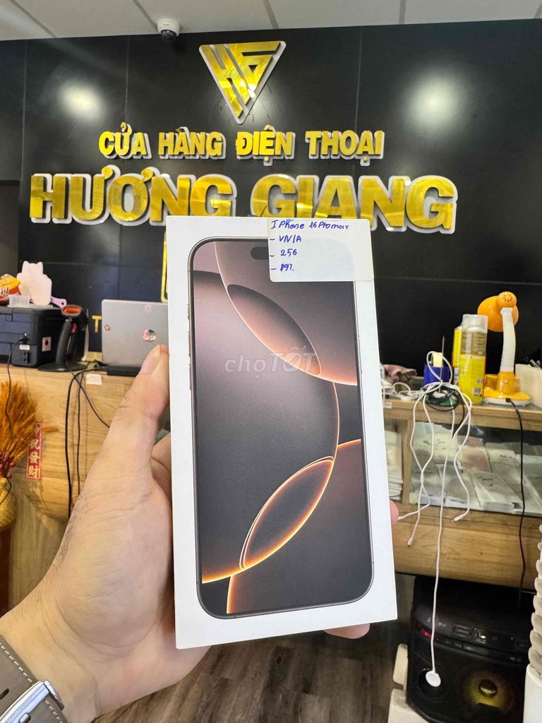 iPhone 16Pro Max 256GB(V/N) fullbox ken. Mua bán Điện thoại tại Thành phố Bến Tre Bến Tre được đăng bởi HươngGiangmobile hình 1