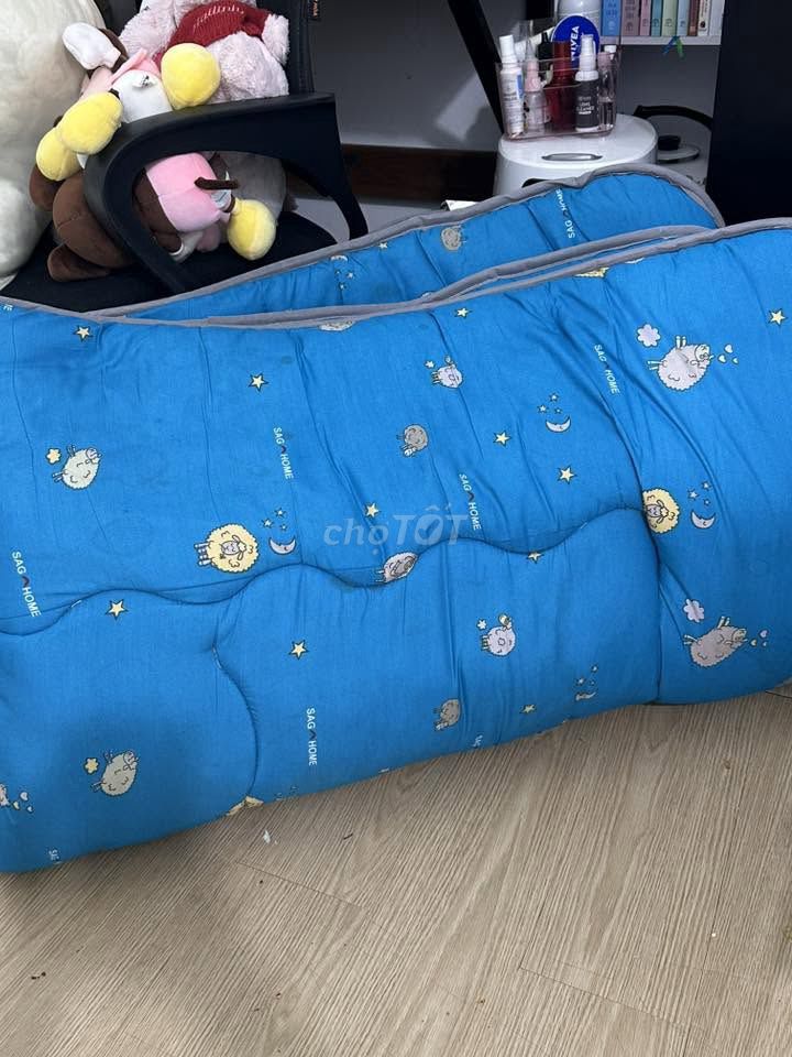 Topper nệm SAGA Cotton Xanh 1m x 2m. Mua bán Giường, chăn ga gối nệm tại Quận 5 Tp Hồ Chí Minh được đăng bởi Hội Đồ Điện Tử hình 1