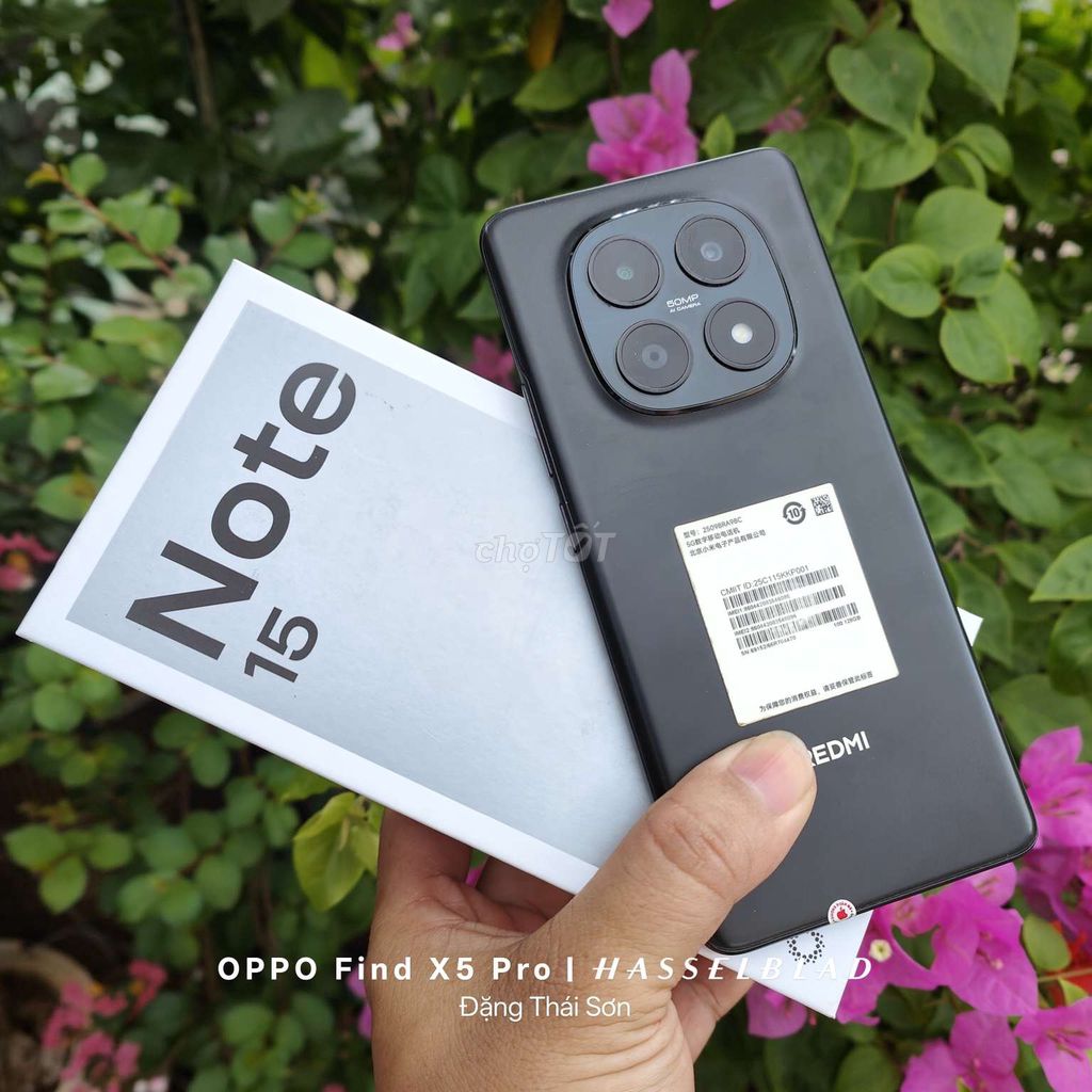 Xiaomi Redmi Note 15 5G 6GB/128GB Đen. Mua bán Điện thoại tại Thành phố Biên Hòa Đồng Nai được đăng bởi Cửa hàng Xiaomi Biên Hoà  hình 1