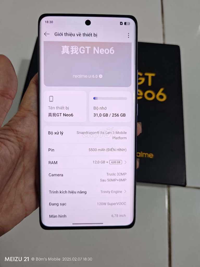 Realme GT NEO 6 fullbox