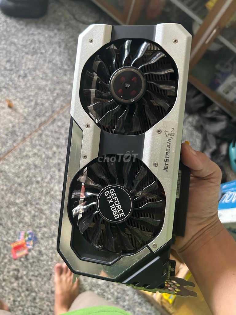 Card đồ họa GTX 1060 6GB Đen, Bạc Đã sử dụng. Mua bán Linh kiện (RAM, Card...) tại Huyện Chợ Mới An Giang được đăng bởi Nguyễn chí linh hình 1