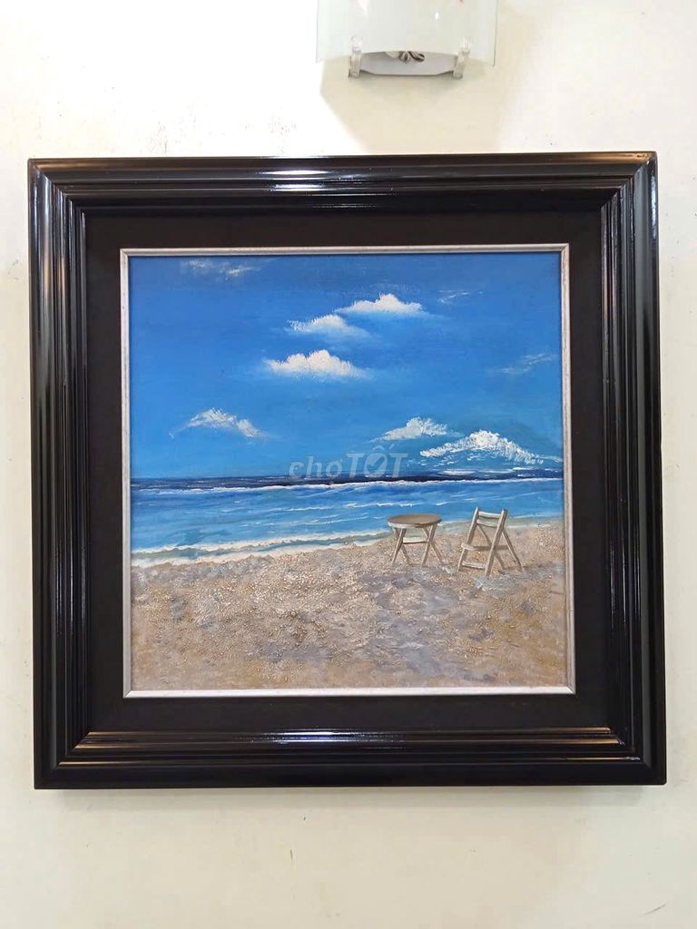 Tranh sơn dầu Biển 70x70 cm. Mua bán Đồ sưu tầm, đồ cổ tại Quận Hoàng Mai Hà Nội được đăng bởi Mai Xuân Tình hình 1