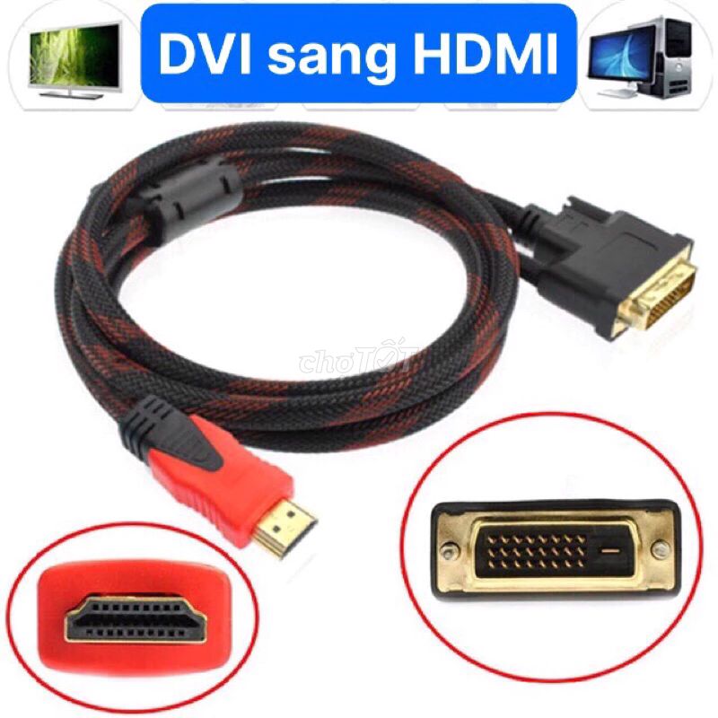 Cáp chuyển đổi Dvi sang Hdmi 24+1 dài 1.5m