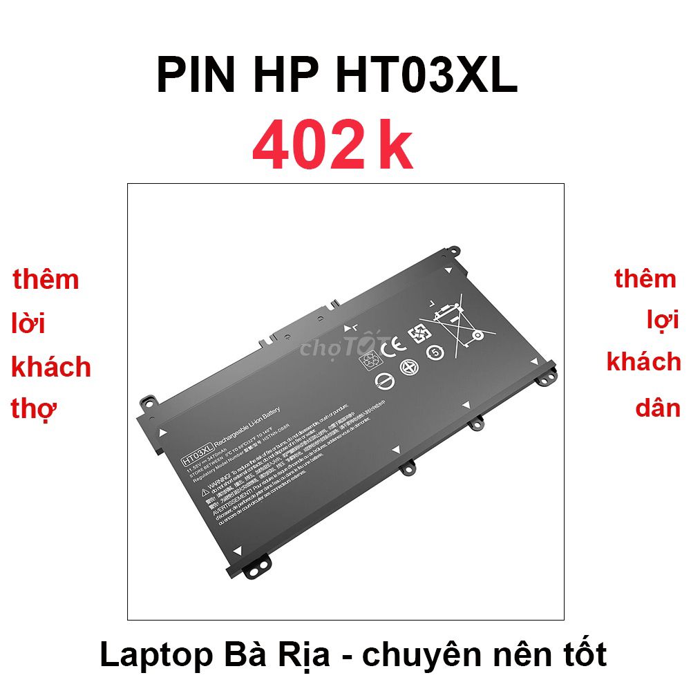 Pin dùng cho laptop HP 14CE... 15DA... 245 G7.... Mua bán Phụ kiện (Màn hình, Chuột...) tại Thành phố Bà Rịa Bà Rịa - Vũng Tàu được đăng bởi Laptop Bà Rịa hình 1