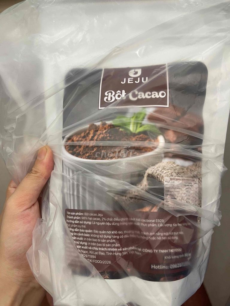 Bột Cacao Jeju 500gr mới tinh. Mua bán Đồ ăn, thực phẩm và các loại khác tại Quận Cầu Giấy Hà Nội được đăng bởi Vy Vy hình 1